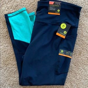 7/8 ankle leggings Xersion navy XXL NWT